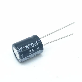 Электролитический конденсатор высокого качества 10ШТ 35V470UF 10*13 мм 470UF 35V 10*13 Электролитический конденсатор высокого качества