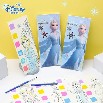 Детская цветная книжка с картинками принцессы Эльзы из милого мультфильма Диснея, памятка-закладка 