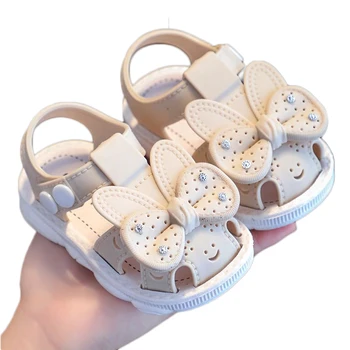 MODX 0-36 м, сандалии из ПВХ на мягкой подошве для маленьких девочек, сабо, обувь для новорожденных, 1 год, милые первые ходунки для маленьких девочек, детские сандалии