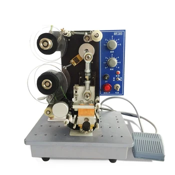 Электрическая ленточная кодировочная машина HP-241B Electric Ribbon Coder, печатающая дату производства чернилами, Цифровая имитационная струйная кодировочная машина
